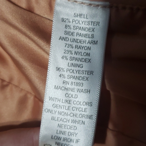 Womens 2 suede salmon GILI zippered jacket top - Picture 8 of 8